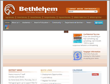 Tablet Screenshot of bethlehemschools.org